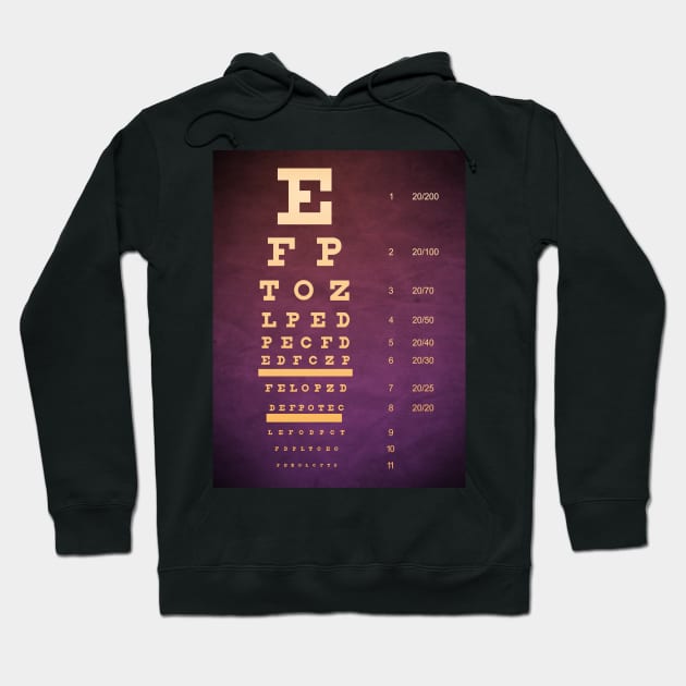 Custom Eye Chart Hoodie by LanaBanana